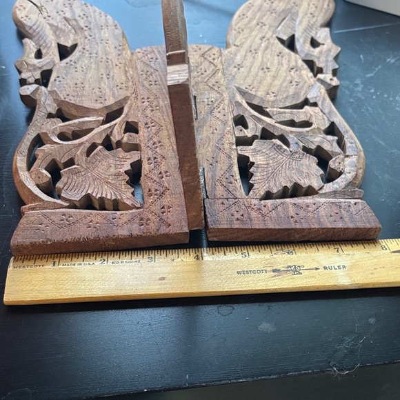 Wooden Plant Stand with Intricate Carvings - Picture 7 of 7